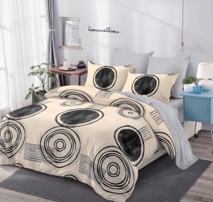 Lenjerie de pat FINET pentru 2 persoane, 6 piese, cod produs H21-8050