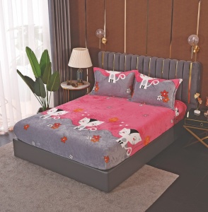 Husa cu elastic Pufoasa COCOLINO, 180x200cm + 2 fete de perna, cod produs H21-10095