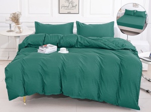 Lenjerie cu Elastic 180x200 cm, tesatura tip damasc, 4 piese, cod produs H21-8625