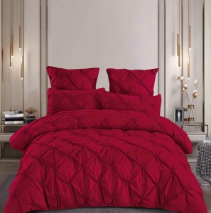 Lenjerie de pat cu pliuri FINET pentru 2 persoane, 6 piese , cod produs H21-8451