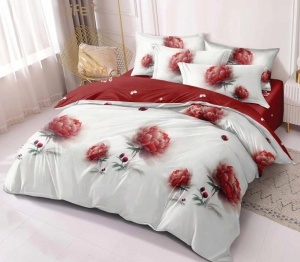 Lenjerie de pat FINET pentru 2 persoane, 6 piese , cod produs H21-7777