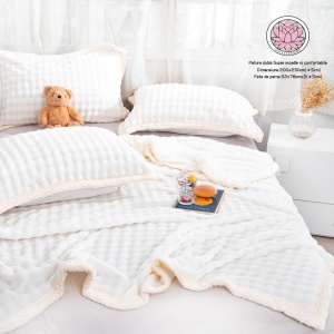 Patura Cocolino Pufoasa 200x230cm + 2 fete de Perna, cod produs H21-10462