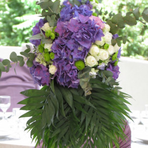 Aranjamente florale nuntă/botez - Purple Dream