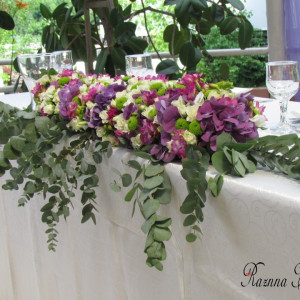 Aranjamente florale nuntă/botez - Purple Dream