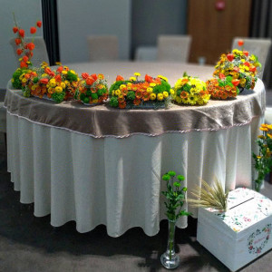 Aranjamente florale nuntă/botez - ZÂMBET DE TOAMNĂ