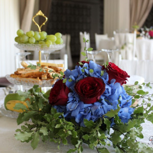 Aranjamente florale nuntă/botez - Blue Wedding