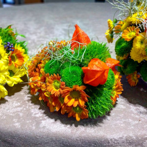 Aranjamente florale nuntă/botez - ZÂMBET DE TOAMNĂ