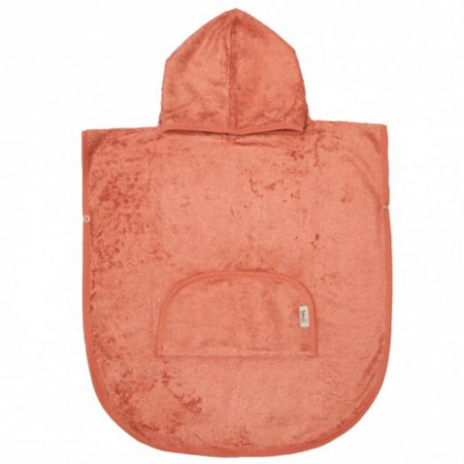 Poncho Copii din Bambus Apricot Blush