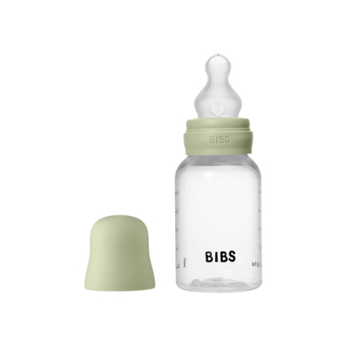BIBS - Set complet biberon anticolici PP fara BPA, 150 ml, Silicon, Sage