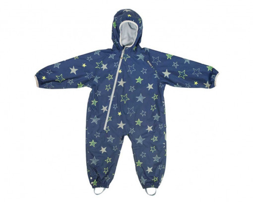 Combinezon Impermeabil Fleece Navy Stars 12-18 luni