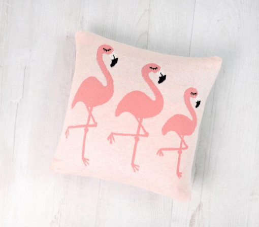 Perna Decor Bumbac Flamingo Roz