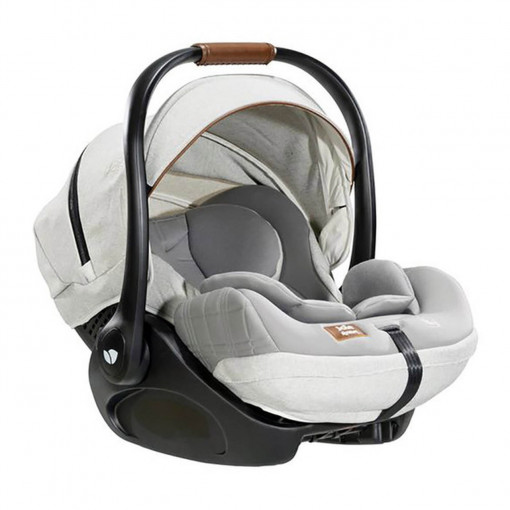 Joie - Scoica auto inclinabila i-Size i-Level Oyster, colectia Signature, nastere-85 cm, testata ADAC