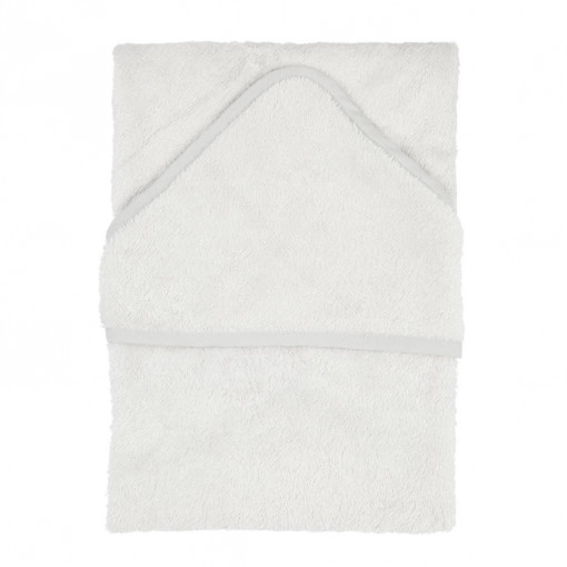 Prosop cu Gluga XXL pentru Copii din Bambus Silver Grey