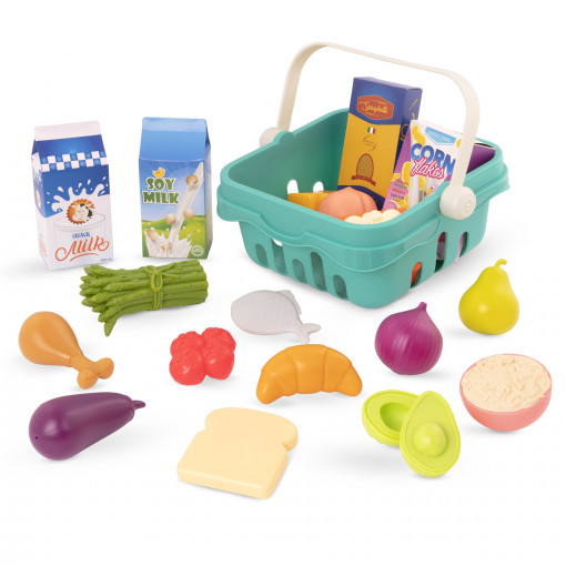 Set 18 piese cos de cumparaturi B.Toys
