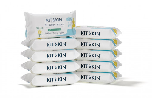 Servetele Umede Biodegradabile Kit&Kin 600 buc