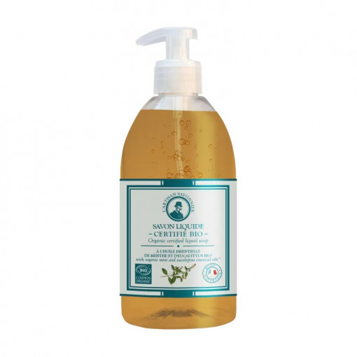 Sapun lichid BIO pentru maini cu menta si eucalipt 500 ml L'ARTISAN SAVONNIER