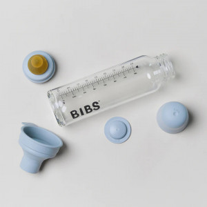 BIBS - Set complet biberon din sticla anticolici, 225 ml, Dusky Lilac - Img 3