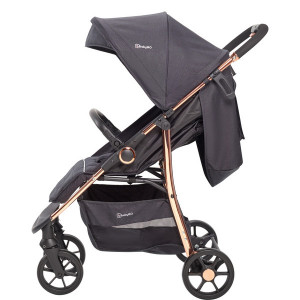 BabyGo - Carucior Style 3 in 1 Black-Rose - Img 1