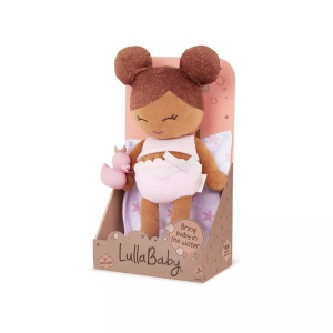 LullaBaby Papusa fetita cu par castaniu pentru baie cu accesorii, 35 cm - Img 7