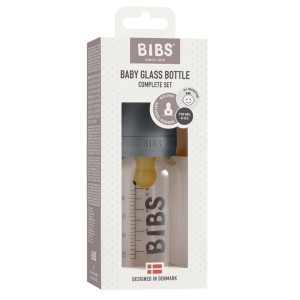 BIBS - Set complet biberon din sticla anticolici, 110 ml, Iron - Img 2