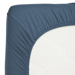 Cearsaf din Bambus cu Elastic 60 x 120 cm Marin - Img 2