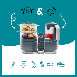 Babymoov - Robot multifunctional 5 in 1 Nutribaby (+) Industrial Grey - Img 9