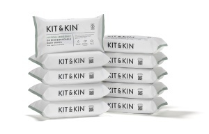 Servetele Umede Biodegradabile Kit&Kin 600 buc, 60buc x 10pachete - Img 6