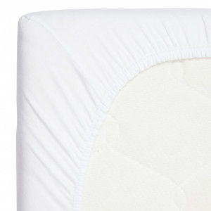 Cearsaf din Bambus cu Elastic 60 x 120 cm Alb - Img 2