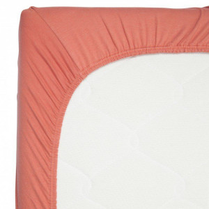 Cearsaf din Bambus cu Elastic 60 x 120 cm Apricot Blush - Img 2