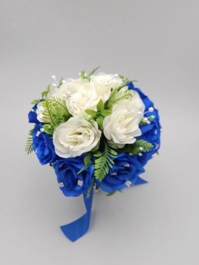 Buchet albastru cu ivory - Img 2
