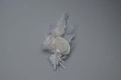 Floare Nunta S Saten Ivory