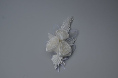 Floare Nunta S Saten Ivory - Img 3