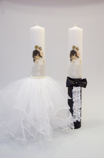 Lumanari Cununie Tulle