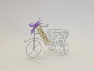 Marturie Nunta Alba Bicicleta Cos Rotund
