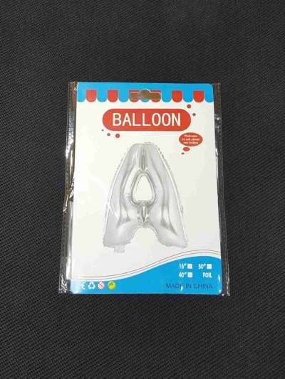 Balon Argintiu Litera A