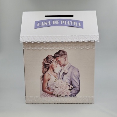 Casa pentru bani, dantela alba, miri romantici, model XXL