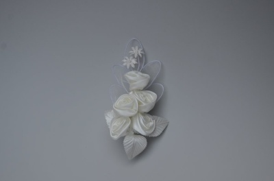 Floare Nunta G Saten Ivory - Img 2