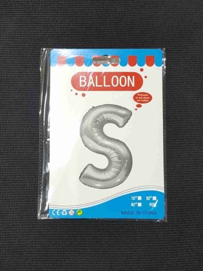 Balon Argintiu Litera S