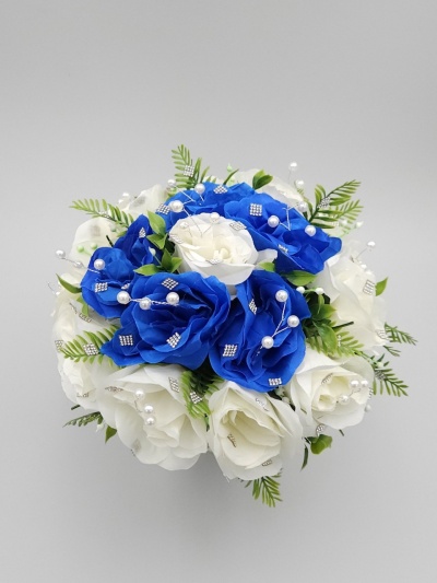 Buchet ivory cu albastru - Img 2