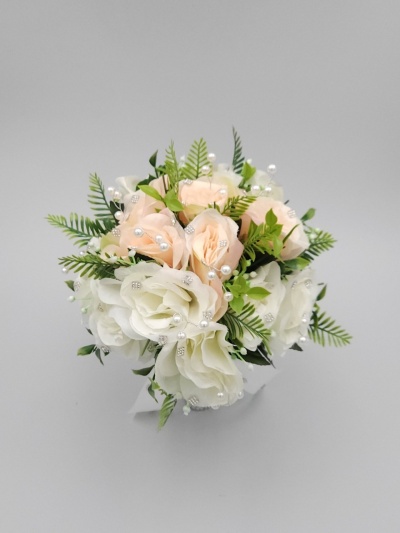 Buchet roz cu ivory - Img 2