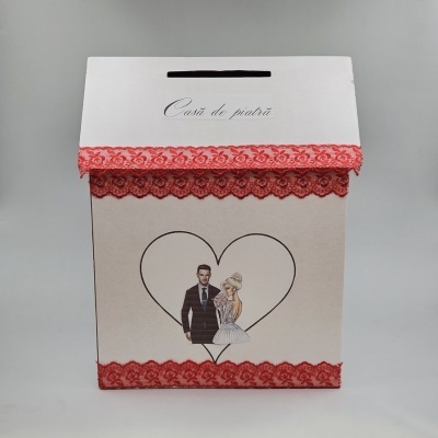 Casa pentru bani, dantela rosie, model XXL