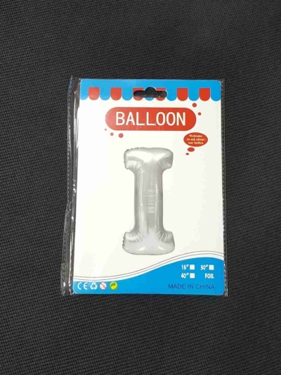 Balon Argintiu Litera I