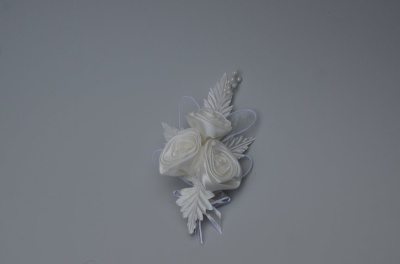 Floare Nunta S Saten Ivory - Img 2
