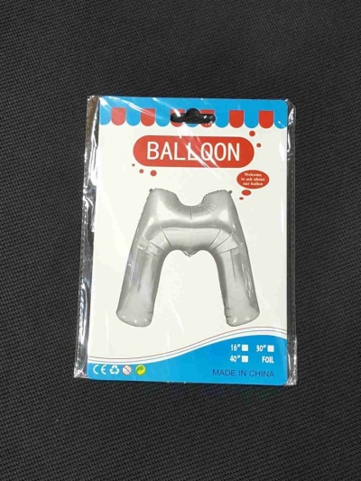 Balon Argintiu Litera M