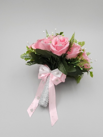 Buchet ivory cu roz - Img 3