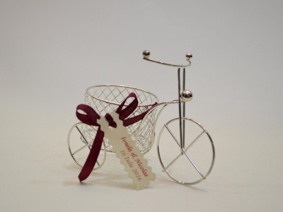 Marturie Nunta Bicicleta Argintie