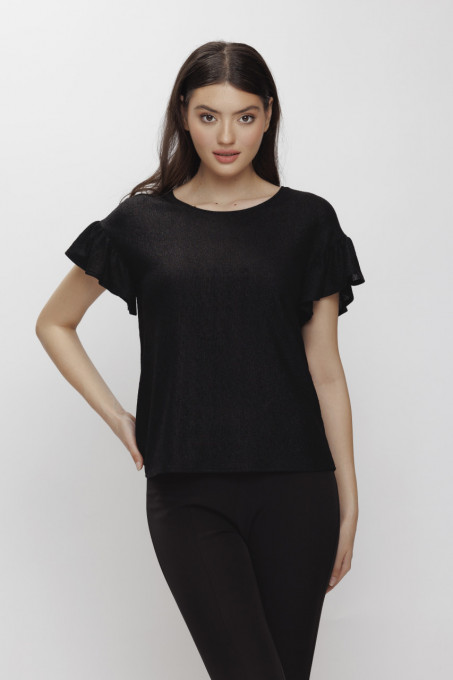 Top 'Lidia' negru sidefat