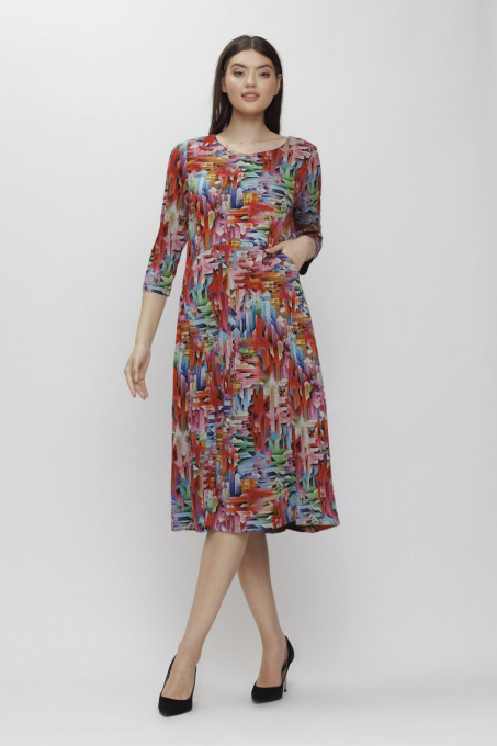 Rochie 'Josie' lejeră cu imprimeu multicolor