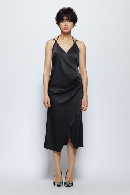 Rochie 'Calypso' tip furou din satin