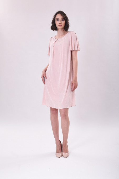 Rochie roz pudrat din lycra